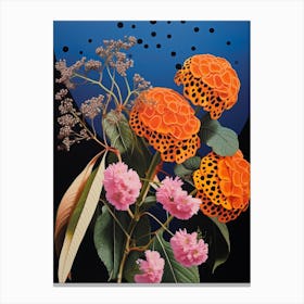 Surreal Florals Lantana 1 Flower Painting Canvas Print