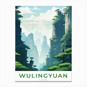 China Wulingyuan Travel Canvas Print