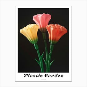 Bright Inflatable Flowers Poster Carnations 4 Canvas Print