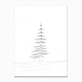 Tree Line Art 4 Lienzo