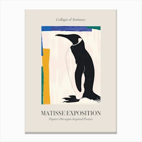 Penguin 2 Matisse Inspired Exposition Animals Poster Canvas Print