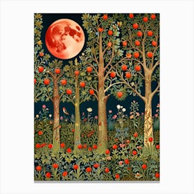 William Morris Moonlight In The Forest 59 Canvas Print