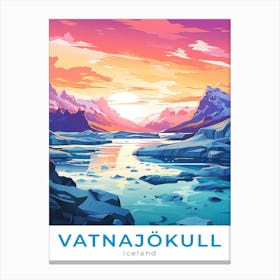 Iceland Vatnajökull National Park Travel Canvas Print