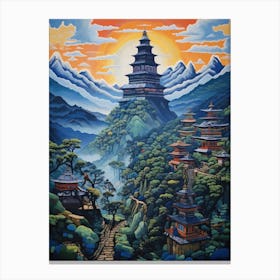 Asian Pagoda Canvas Print