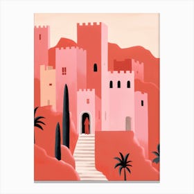 Red Castle In Morocco Canvas Print