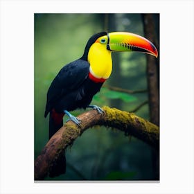 Tropical Symphony: Keel-billed Toucan Wall Decor Canvas Print