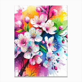 Cherry Blossom Painting Canvas Print