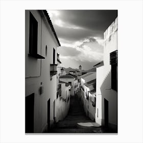 Ronda, Spain, Black And White Analogue Photography 2 Canvas Print