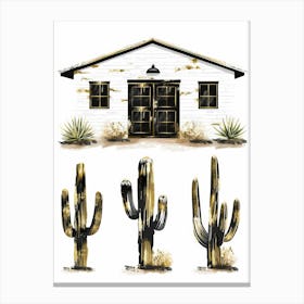 Cactus House 5 Canvas Print