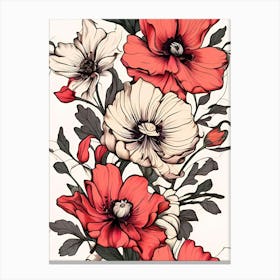 Illustration Flower Art (1) (1) Canvas Print