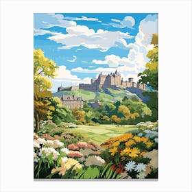 Royal Botanic Garden Edinburgh United Kingdom Illustration 3  Canvas Print
