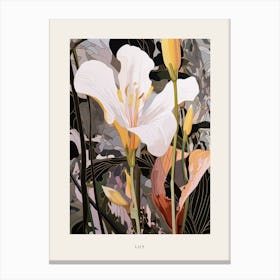 Flower Illustration Lily 2 Poster Canvas Print