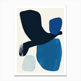 Blue Bird Abstract Canvas Print