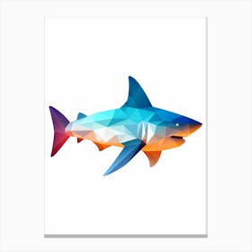 Minimalist Shark Shape 9 Canvas Print