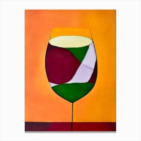 Cabernet Sauvignon Paul Klee Inspired Abstract 2 Cocktail Poster Canvas Print