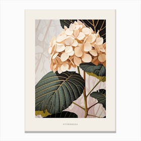 Flower Illustration Hydrangea 2 Poster Canvas Print