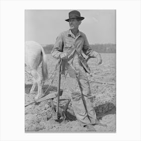 Tenant Farmer On Thirds And Fourths Near Marshall, Texas By Russell Lee Canvas Print