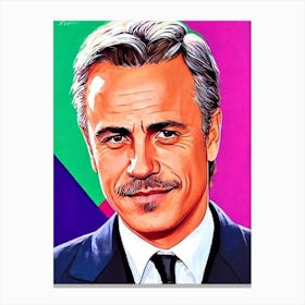 Christoph Waltz Pop Movies Art Movies Canvas Print