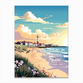 Sunset At The Beach Canvas Print