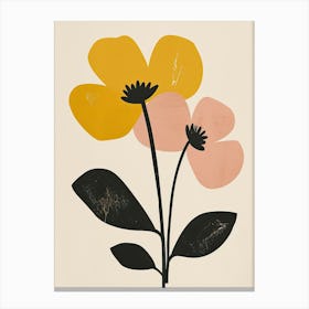 Sofia Flower Market Boho Minimalist Style Canvas Print