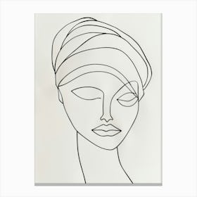 Turban Head Canvas Print