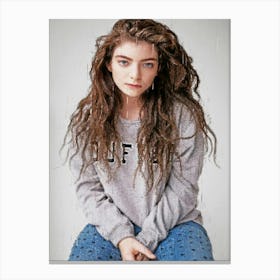 Lorde Singer Canvas Print