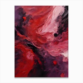 Red And Black Abstract Canvas Print