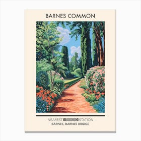 Barnes Common London Parks Garden 4 Canvas Print