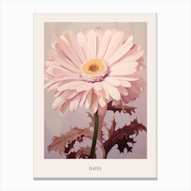 Floral Illustration Daisy 1 Poster Canvas Print