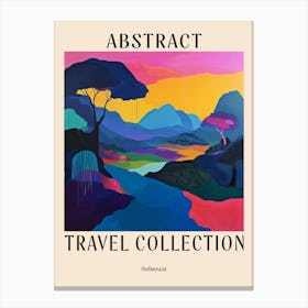 Abstract Travel Collection Poster Indonesia 3 Canvas Print