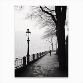 Como, Italy,  Black And White Analogue Photography  1 Canvas Print