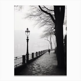 Como Italy Black And White Analogue Photography 1 Canvas Print