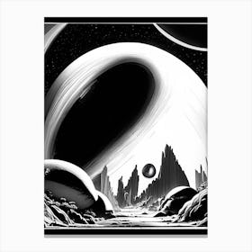 White Dwarf Noir Comic Space Canvas Print