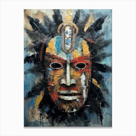Miwok Mysteries in Masks - Native Americans Series Canvas Print