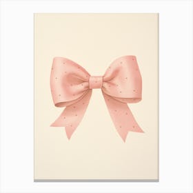 Pink Bow 1 Canvas Print
