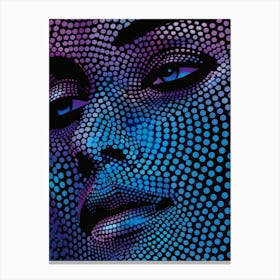 Dotted Face Canvas Print