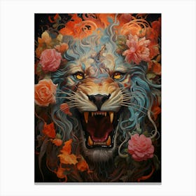 Lion Of The Forest Canvas Print