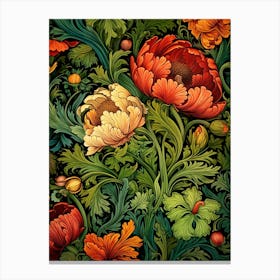 Floral Seamless Pattern 3 Canvas Print