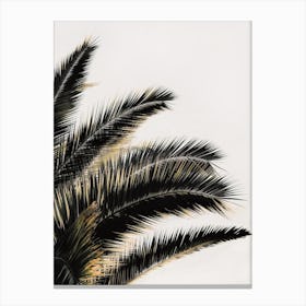 Palm Tree Leaves Canvas Print