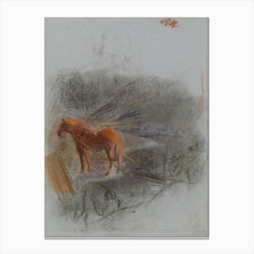 Working Horse, Study By Magnus Enckell Canvas Print