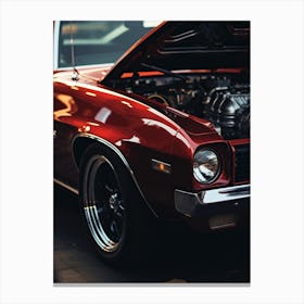 Close Of American Muscle Car 005 Canvas Print