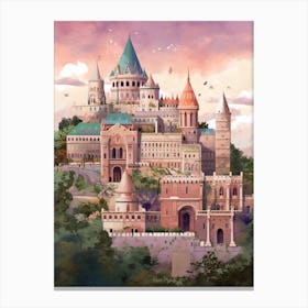 Buda Castle Budapest Hungary 2 Canvas Print