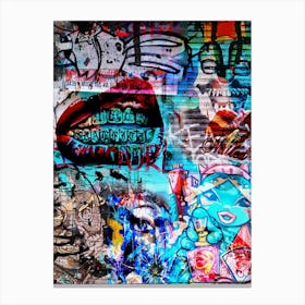 Muck Graffiti Canvas Print