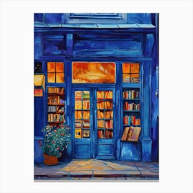 Oslo Book Nook Bookshop 3 Canvas Print