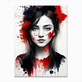 Girl Tattoo Canvas Print