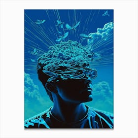 Man'S Head 7 Canvas Print