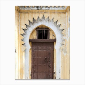 Traditional door in Morocco photo Canvas Print