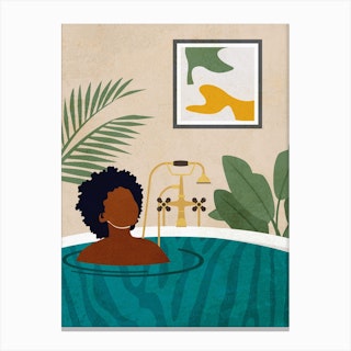 Bath And Chill Canvas Print