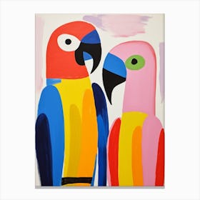 Colourful Kids Animal Art Macaw 2 Canvas Print