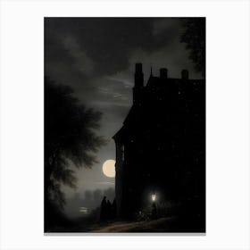 Dark Gothic Moonlight Canvas Print